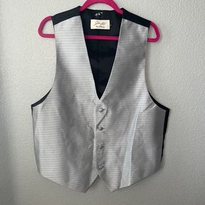 JEAN YAES PARIS Pour L' Homme Large Formal/wedding Vest Platinum/Gray